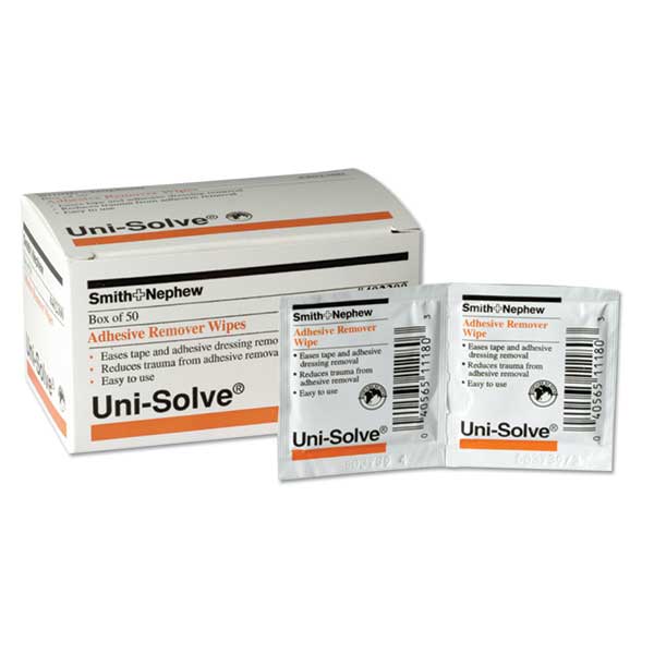 MVAP Medical Supplies > Adhesive Removers > UNI-SOLVE Adhesive Remover Wipes